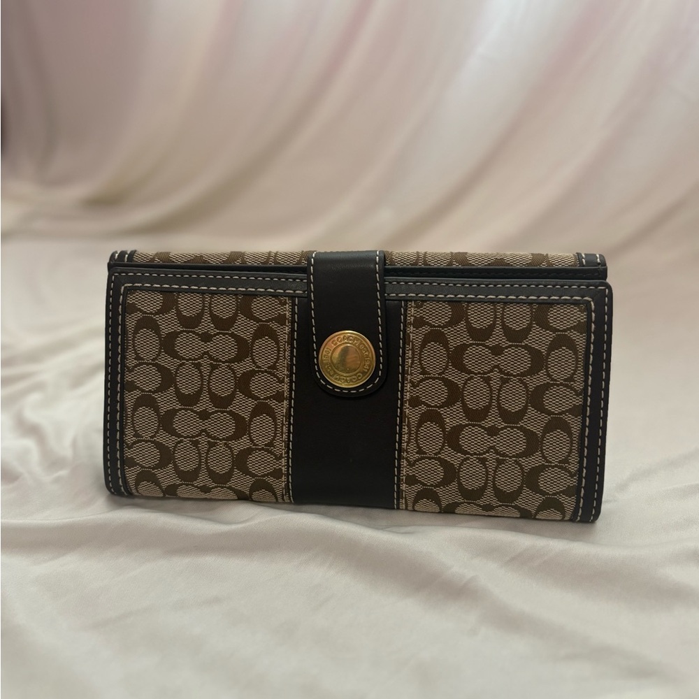 Coach Long Zip Around Wallet